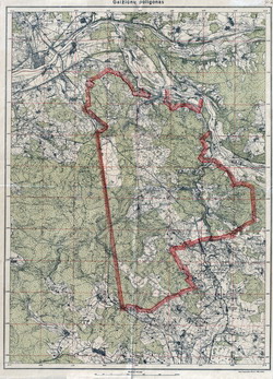 Карта полигона Гайжюнай
